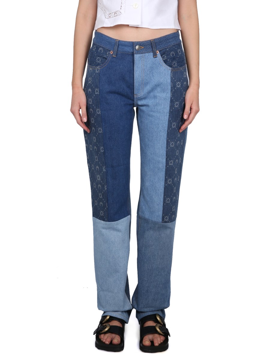 MARINE SERRE    JEANS IN DENIM