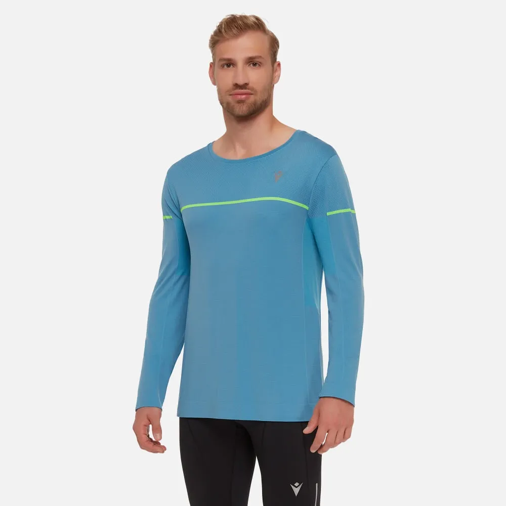 Michael pale blue men’s seamless running shirt