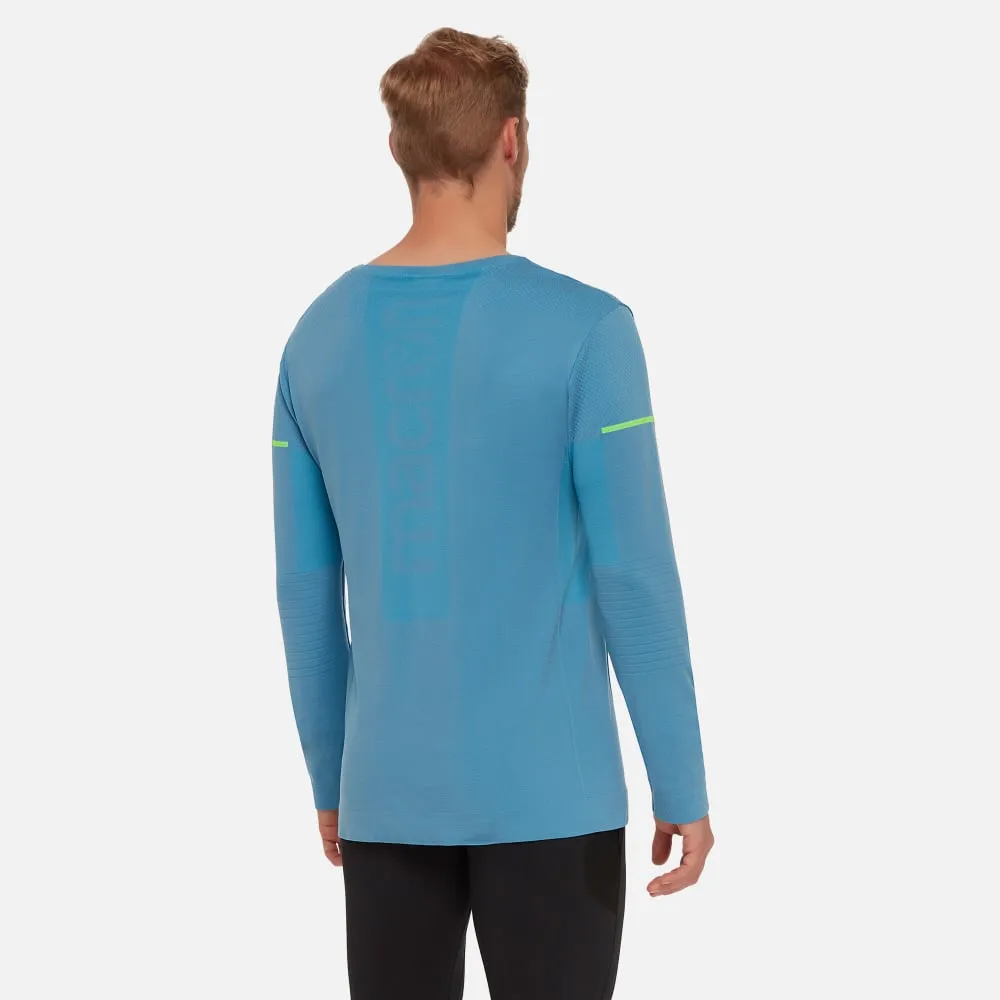 Michael pale blue men’s seamless running shirt