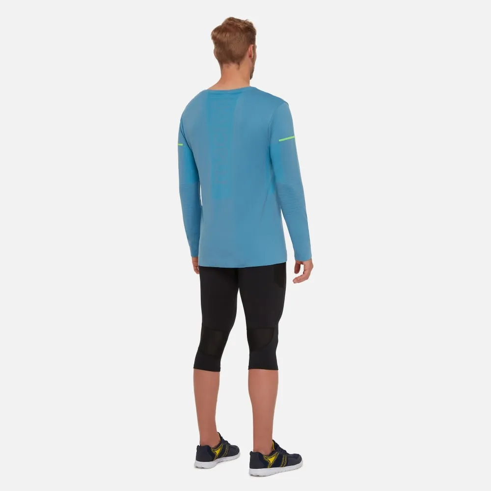 Michael pale blue men’s seamless running shirt