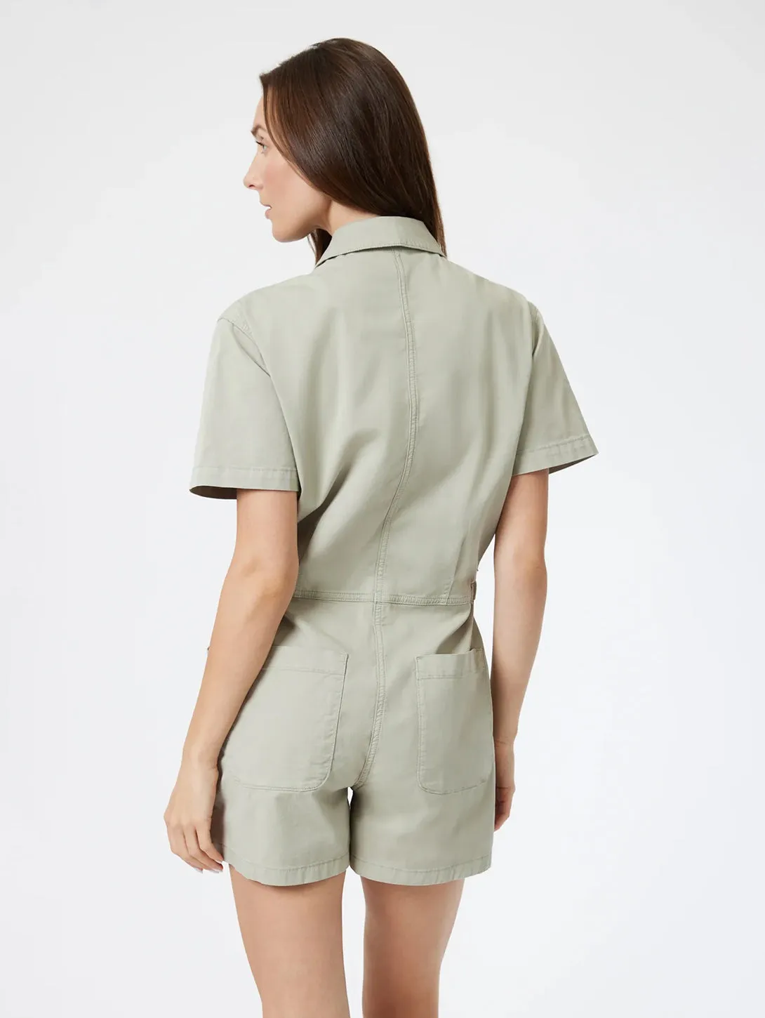 Noreen Romper - Seagrass Light Twill