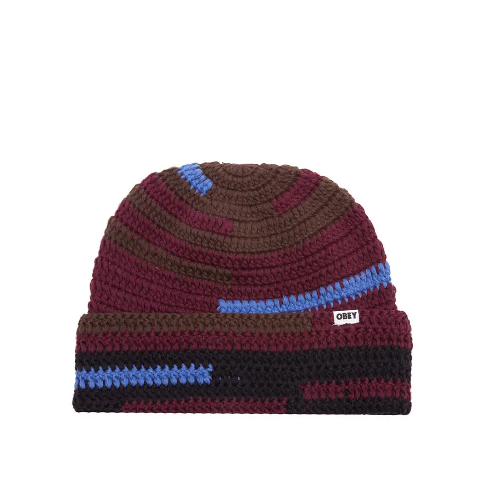 OBEY FAIRMOUNT CROCHET BEANIE // POTENT PURPLE MULTI