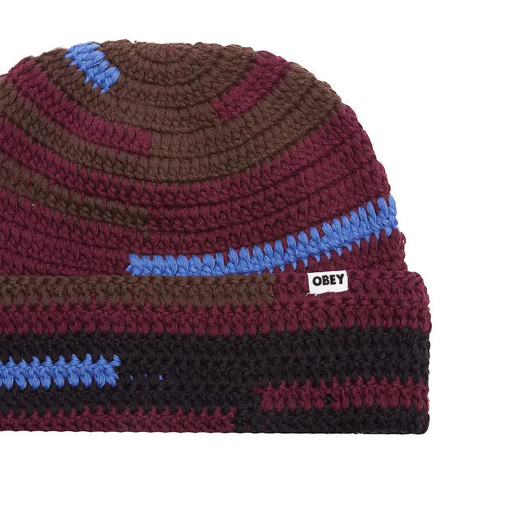 OBEY FAIRMOUNT CROCHET BEANIE // POTENT PURPLE MULTI