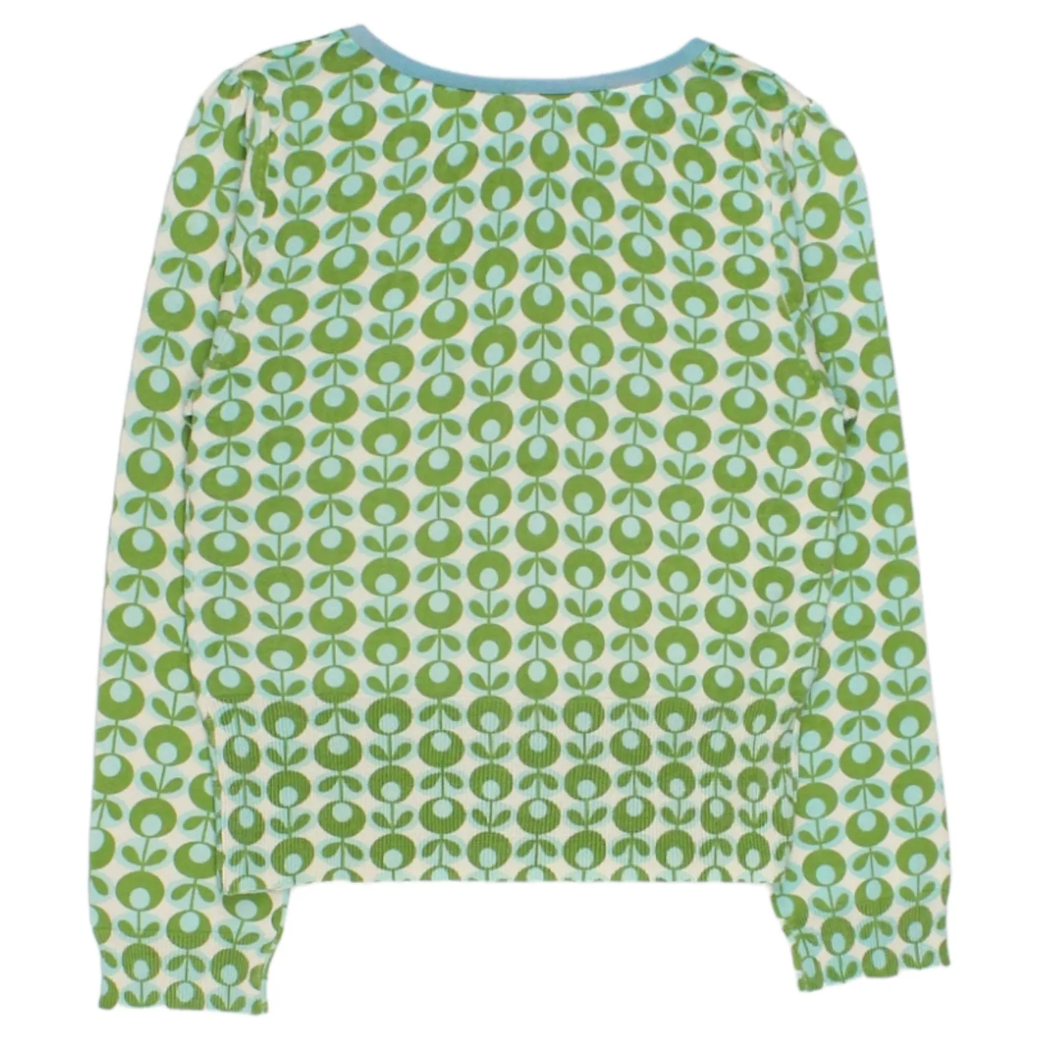 Orla Kiely Green Retro Floral Cardigan