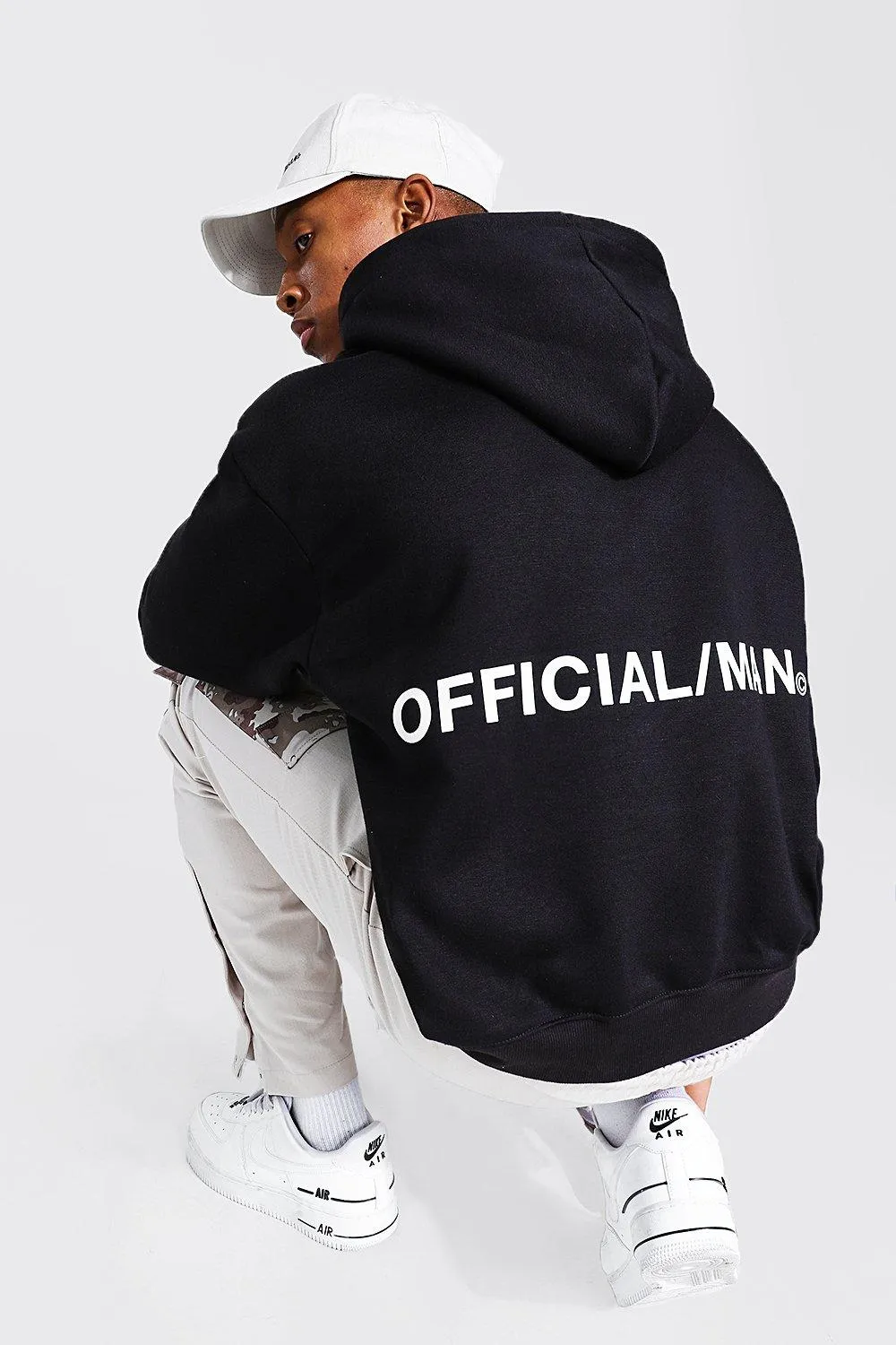 Oversized Official MAN Boxy Fit Hoodie