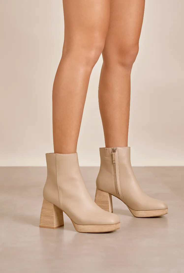 Paint the Town Taupe Bootie