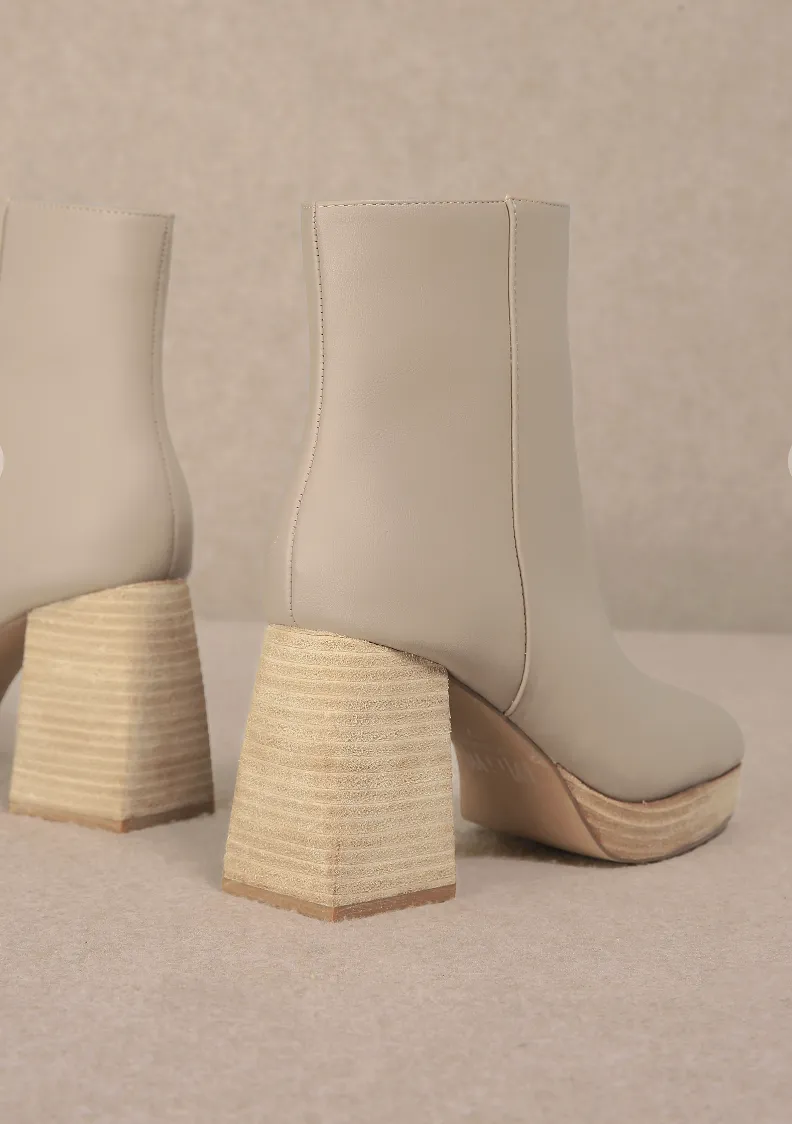 Paint the Town Taupe Bootie