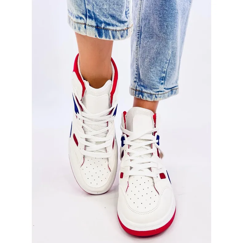 Pall White Red high-top sneakers