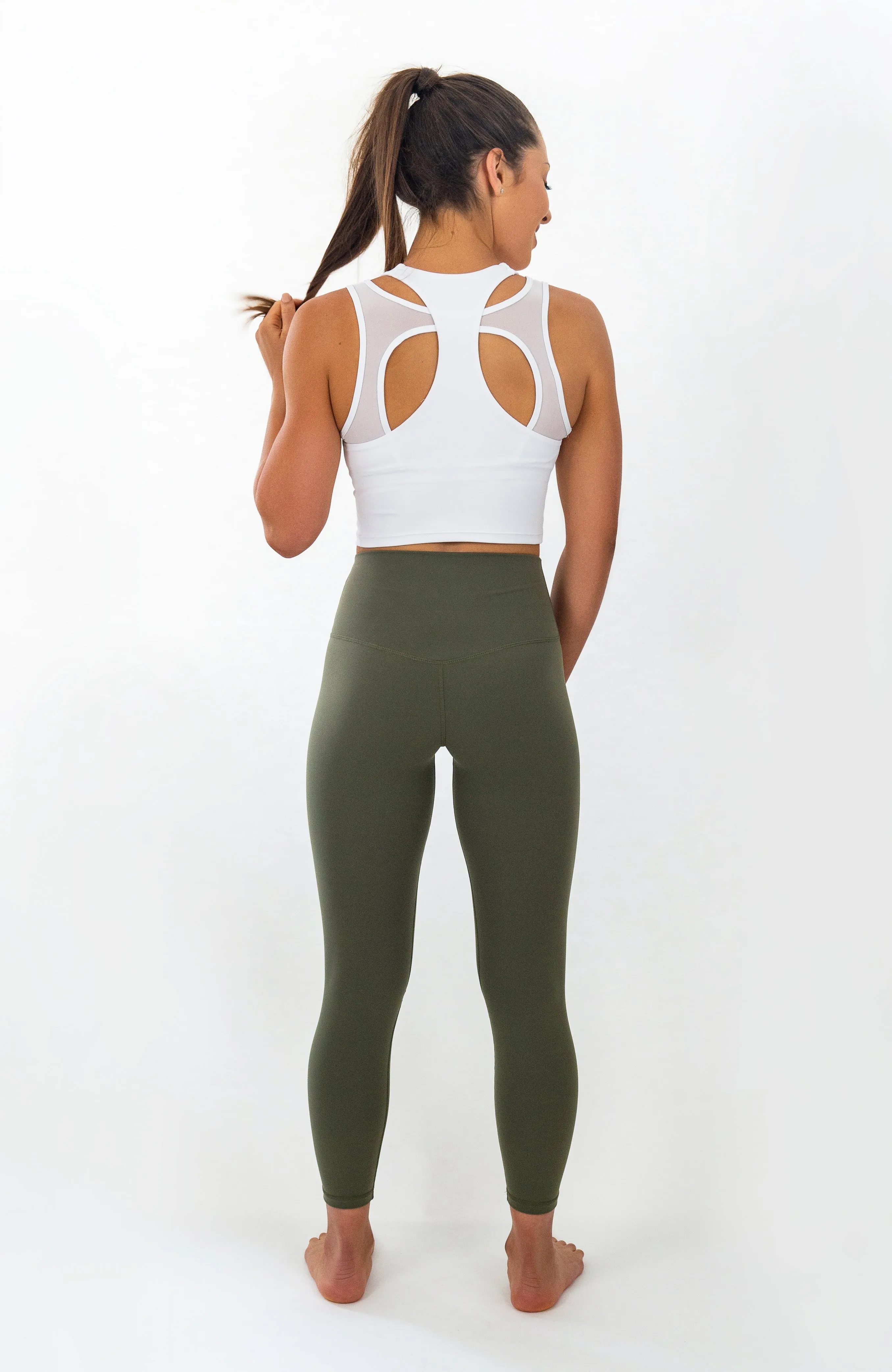 Paloma Leggings - Khaki Green