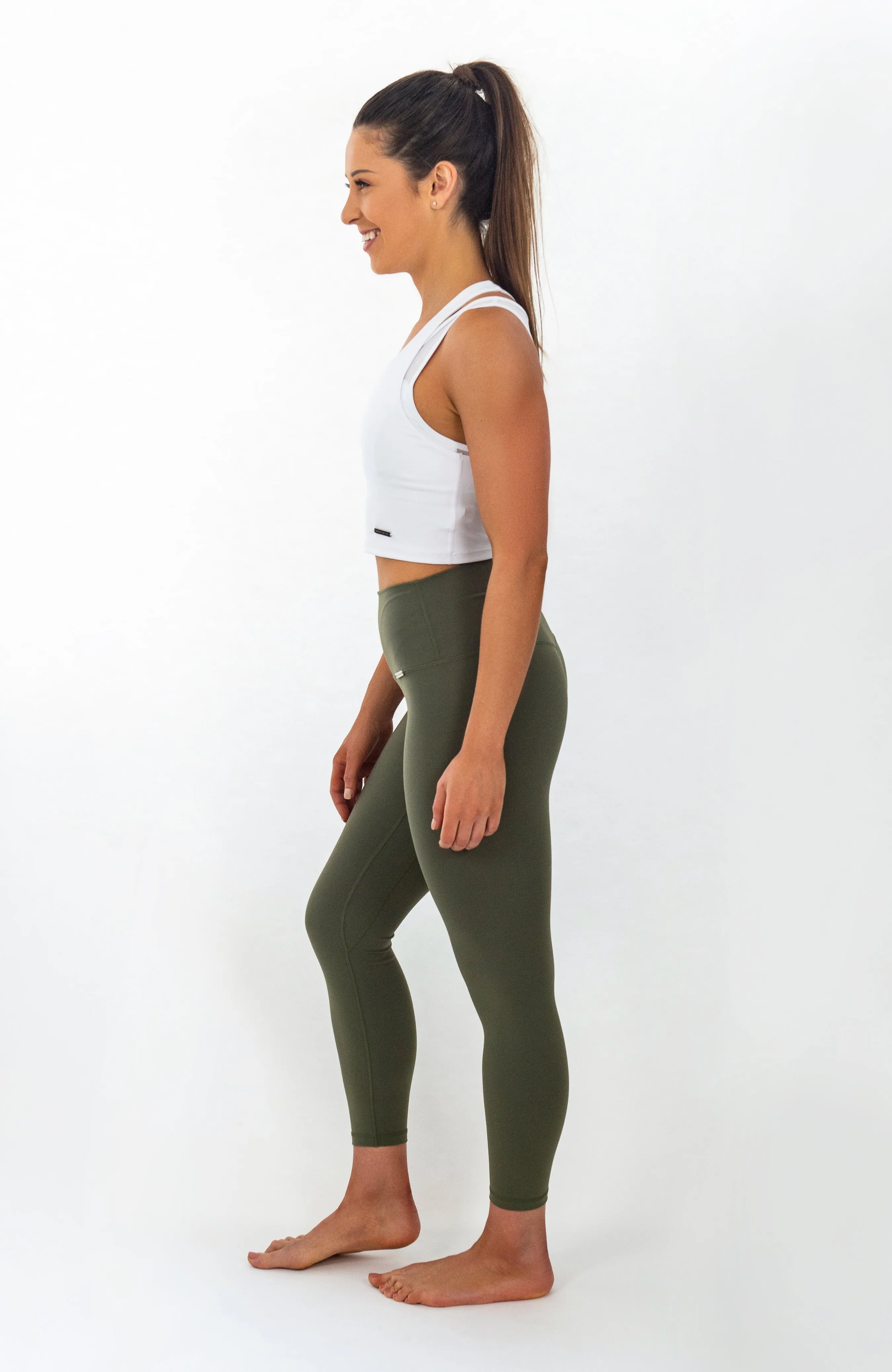 Paloma Leggings - Khaki Green