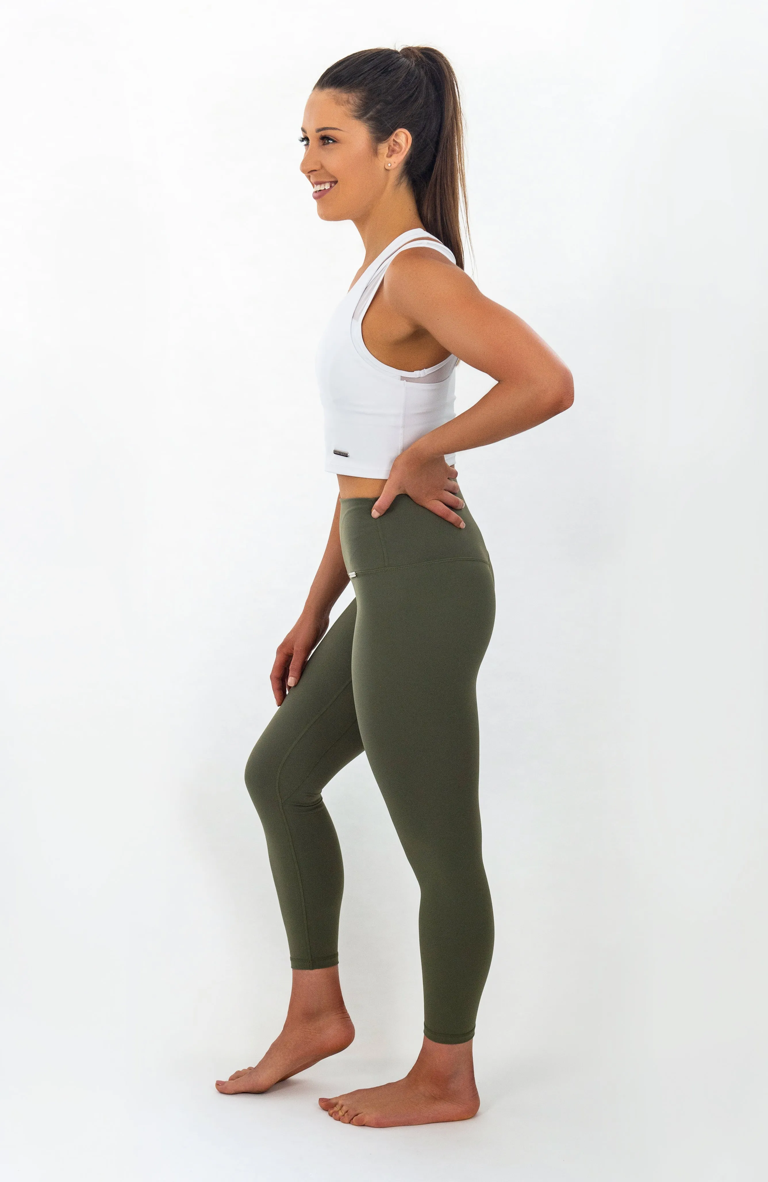 Paloma Leggings - Khaki Green