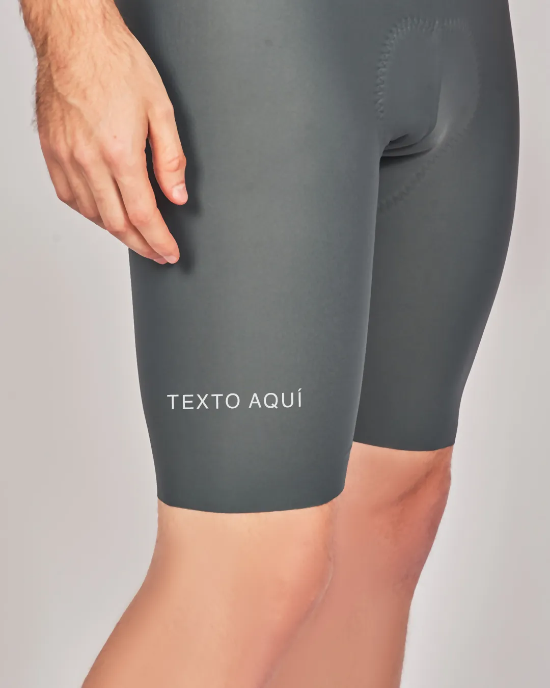 Pantaloneta Ciclismo Gris ELITE Seamless Hombre RLZ