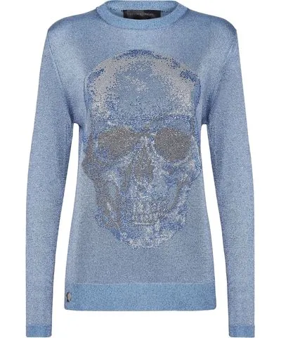 Philipp Plein Pullover Polo-Neck LS Skull