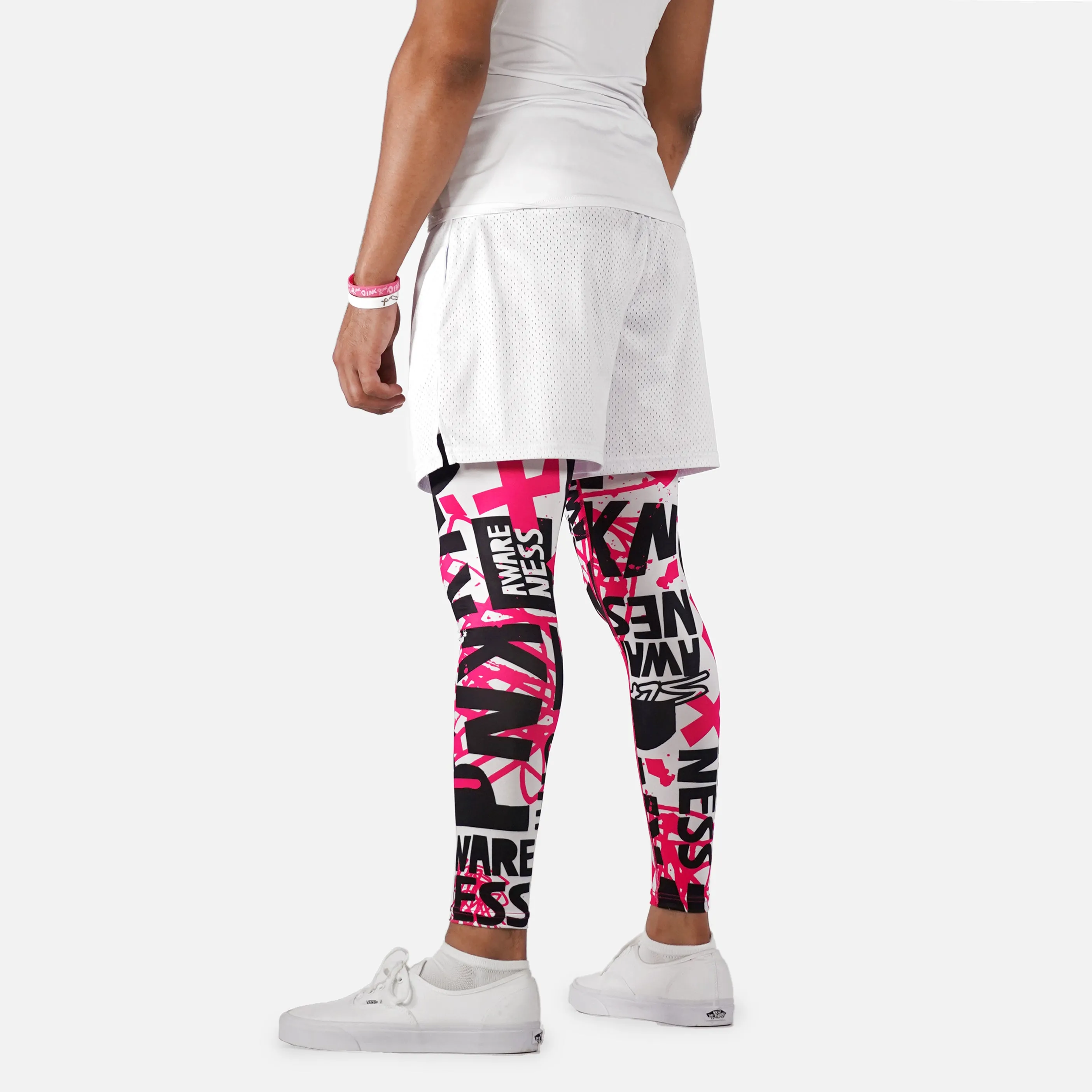 Pink Ribbon Awareness Tights for Men