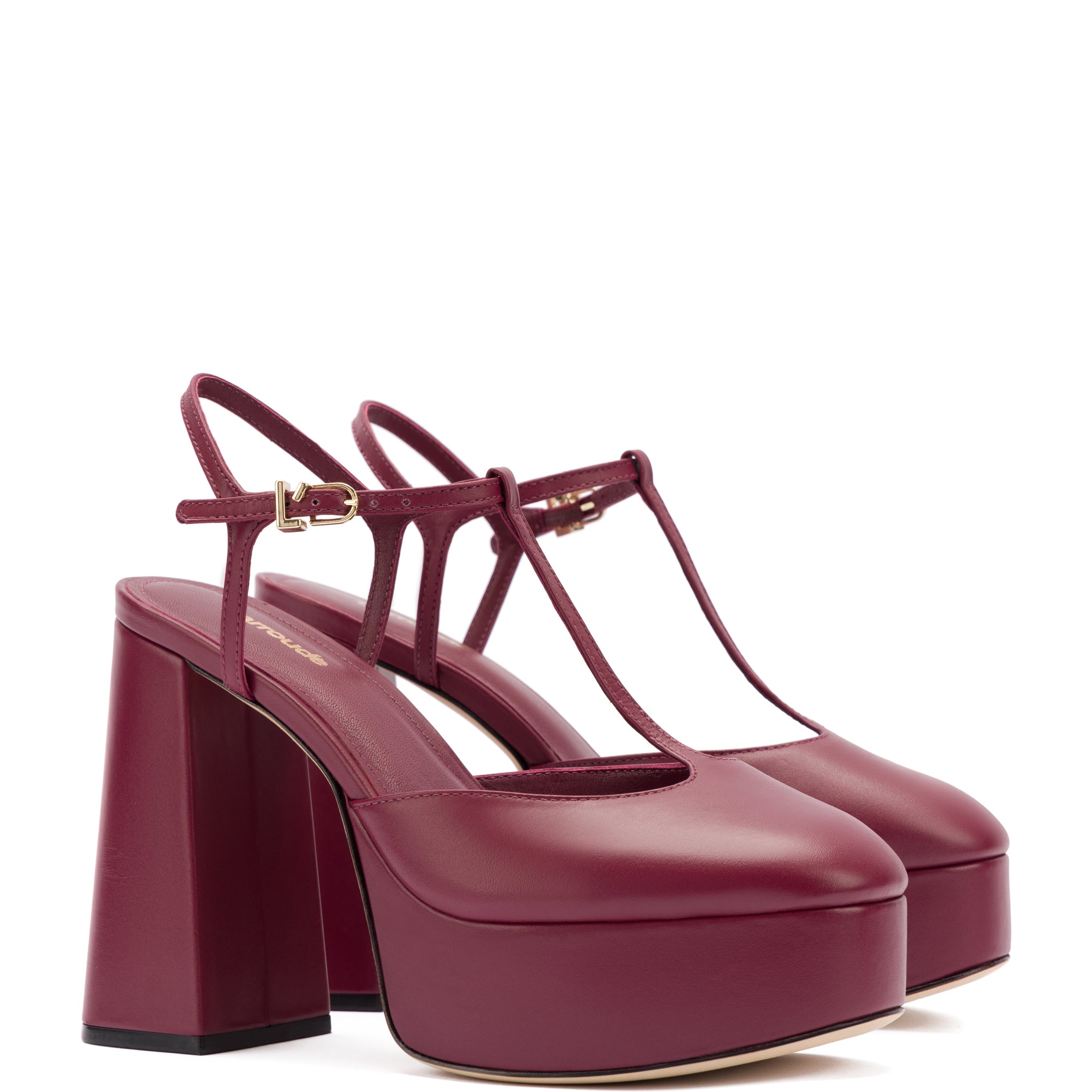 Pixie Pump In Wine Leather