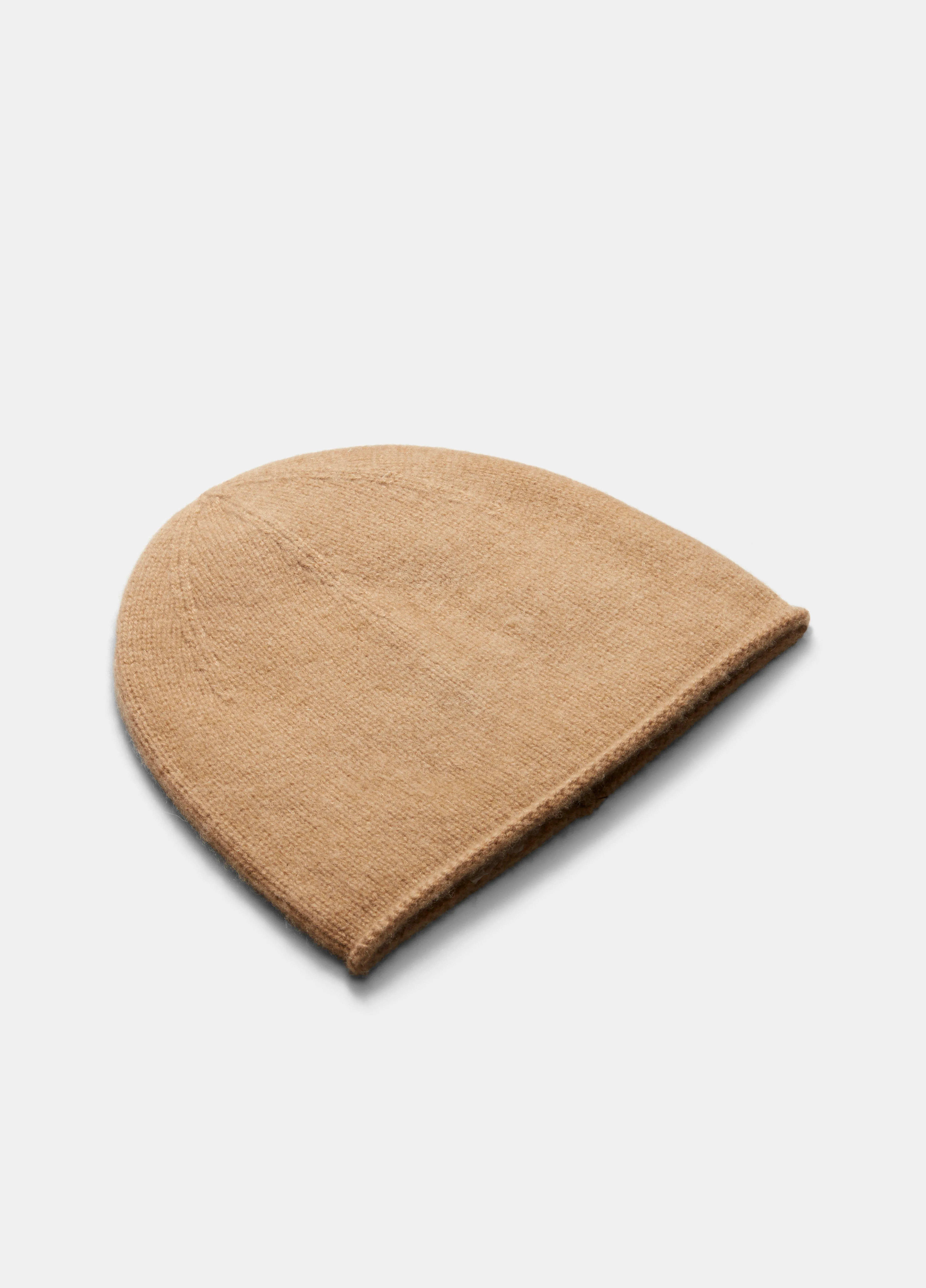 Plush Cashmere Rolled-Edge Beanie