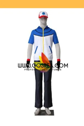 Pokemon Black White Ash Cosplay Costume