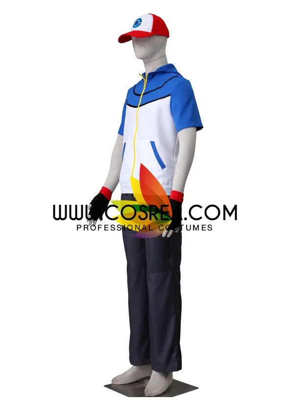 Pokemon Black White Ash Cosplay Costume