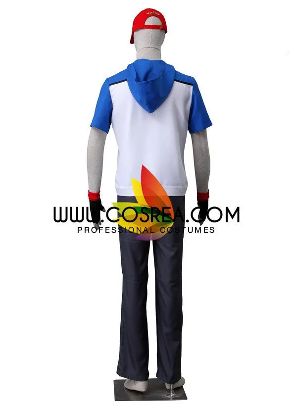 Pokemon Black White Ash Cosplay Costume