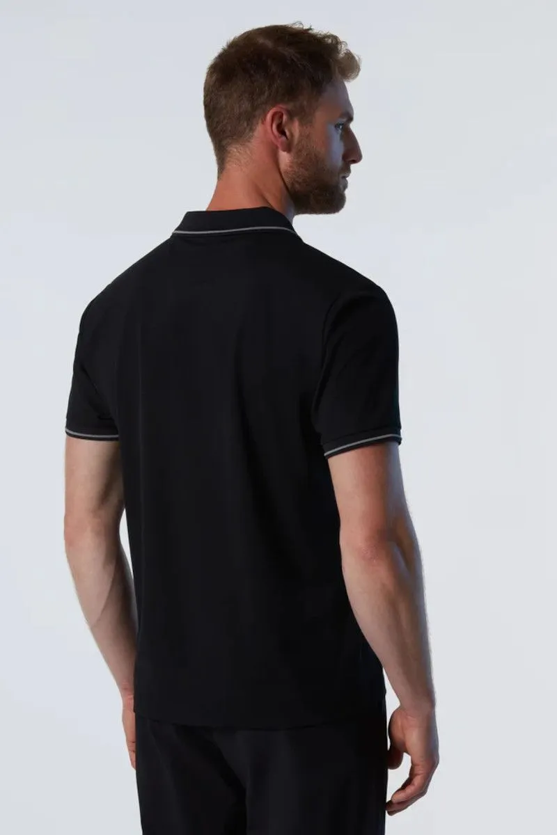 Polo Coolmax uomo Nero