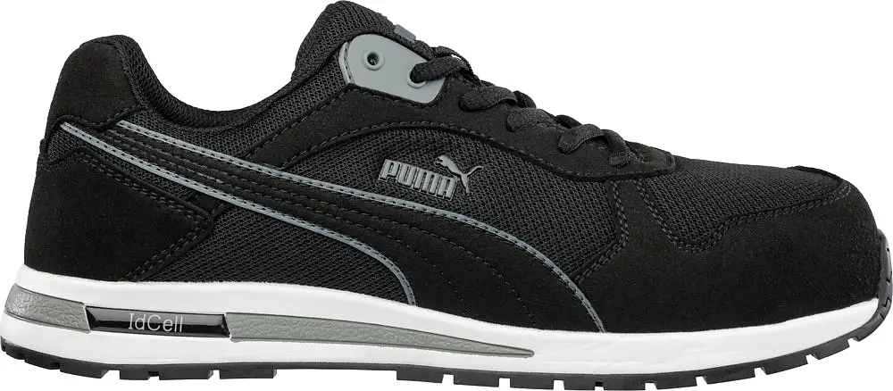 'Puma' Men's Frontside Low ESD Comp Toe - Black / Grey