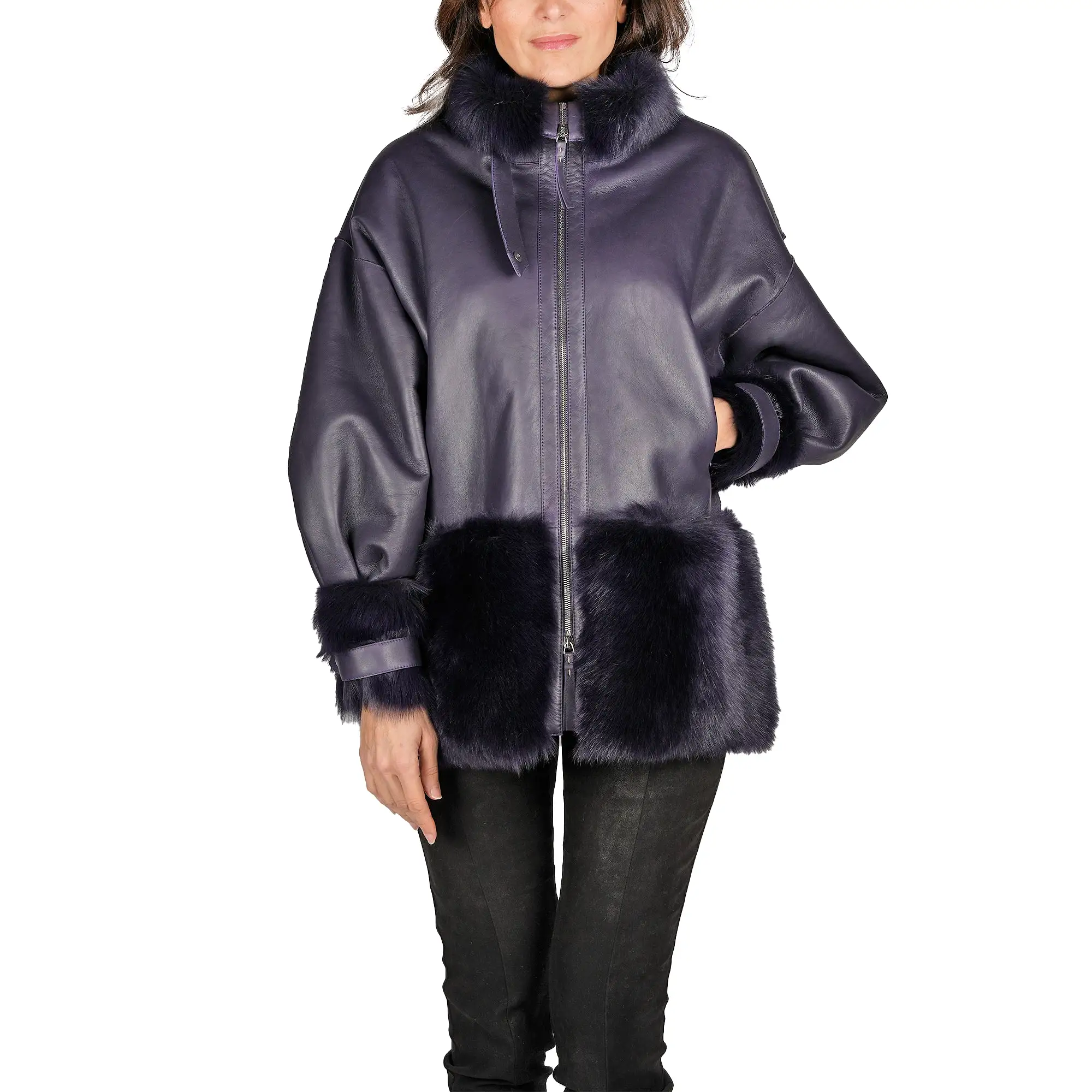 Reversible Shearling Jacket Pacaja Purple