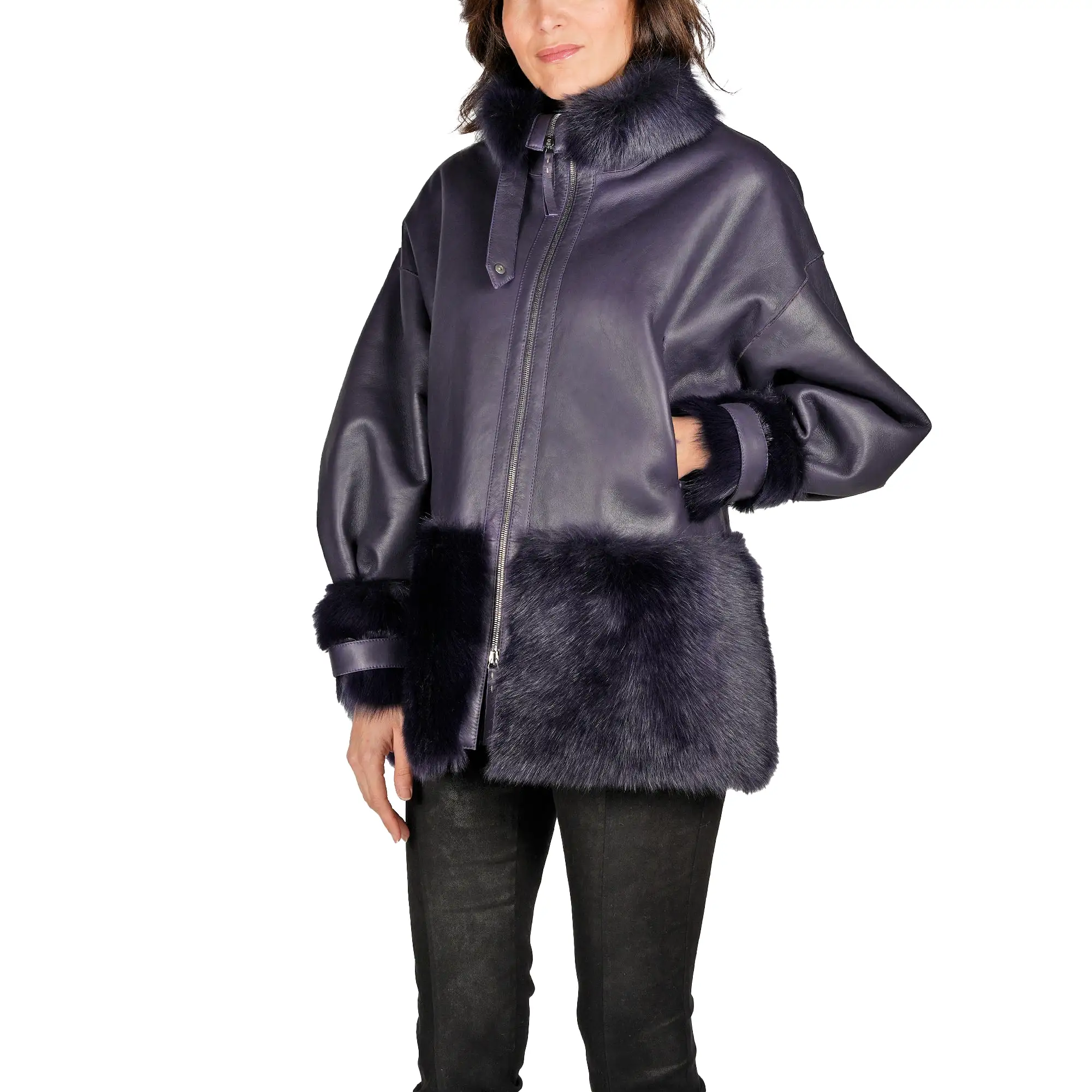 Reversible Shearling Jacket Pacaja Purple