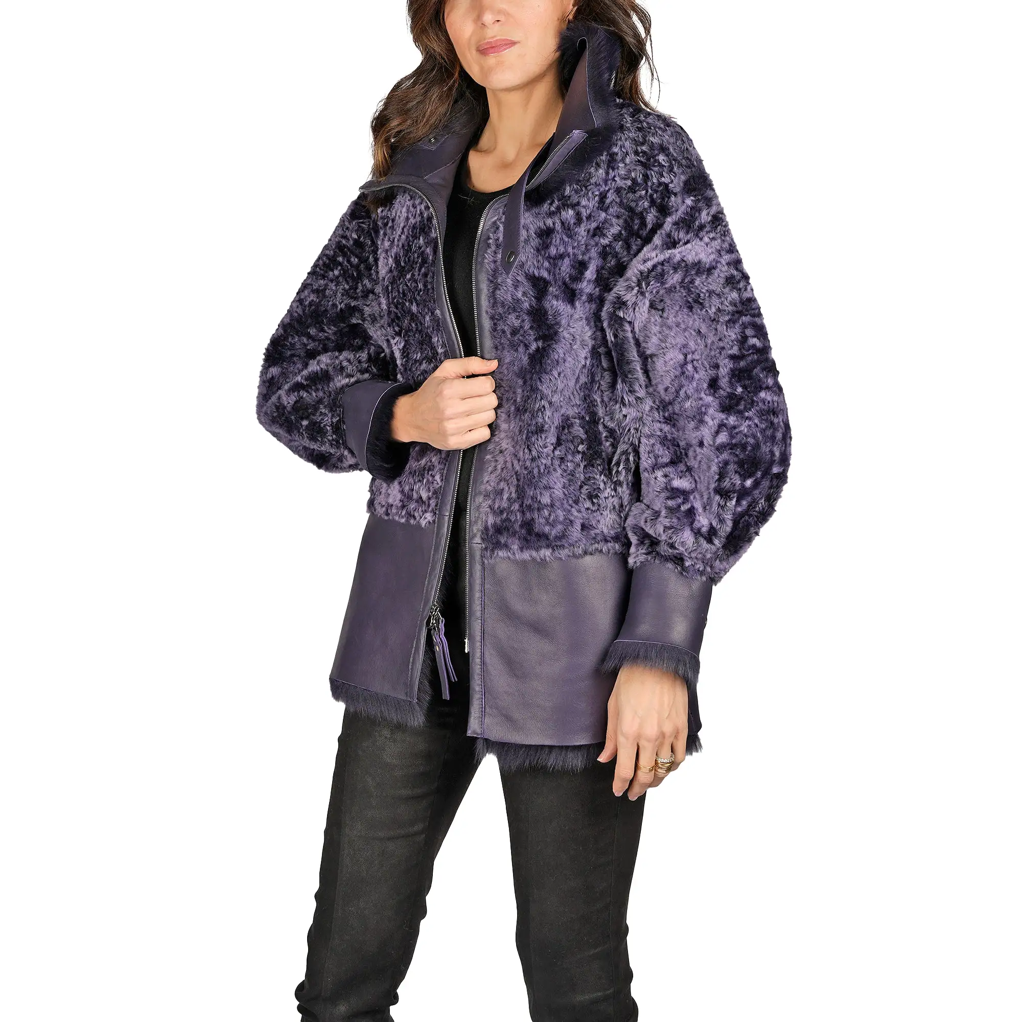 Reversible Shearling Jacket Pacaja Purple