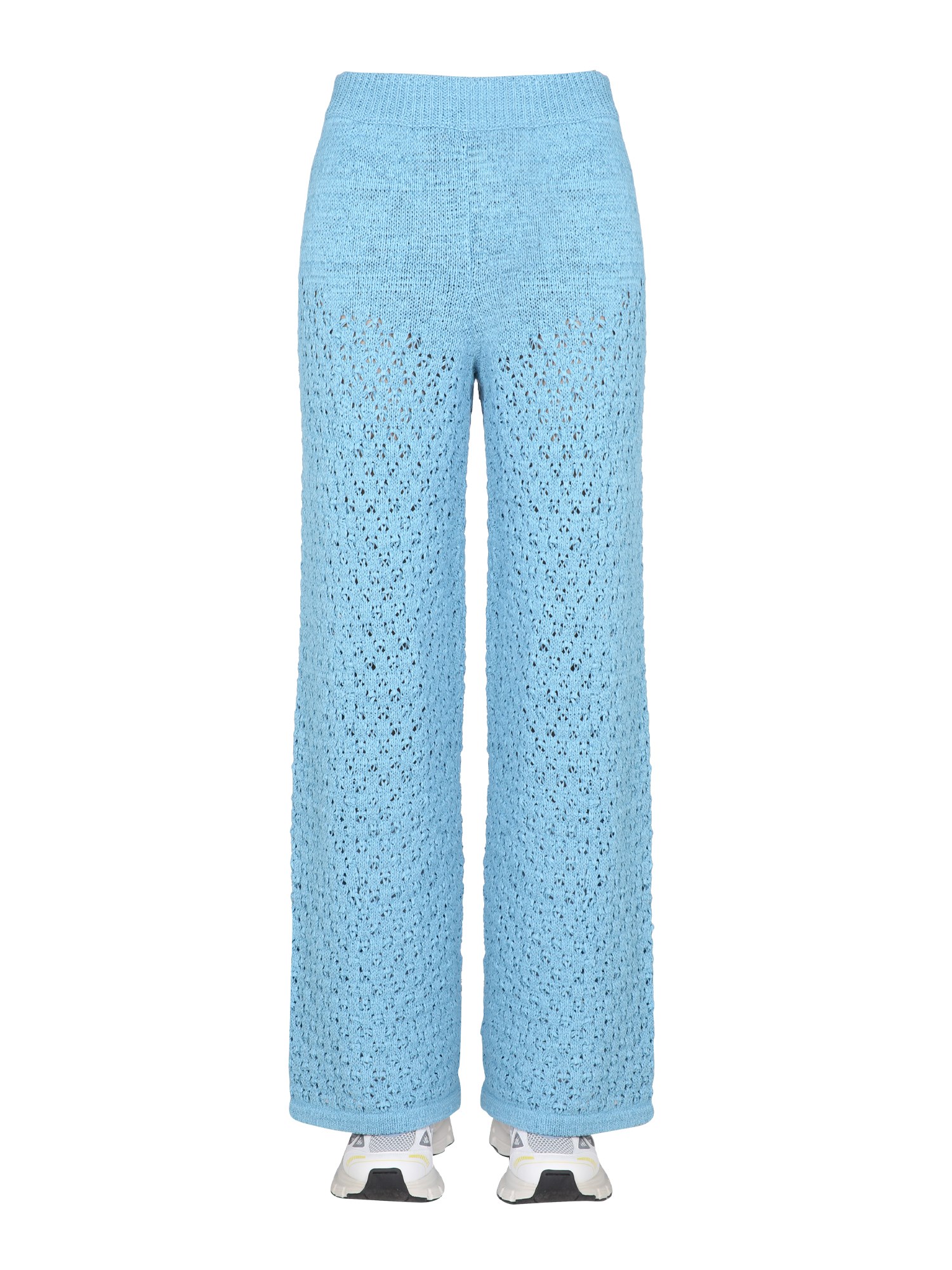 ROTATE BIRGER CHRISTENSEN    CALLA PERFORATED MIXED ORGANIC COTTON PANTS