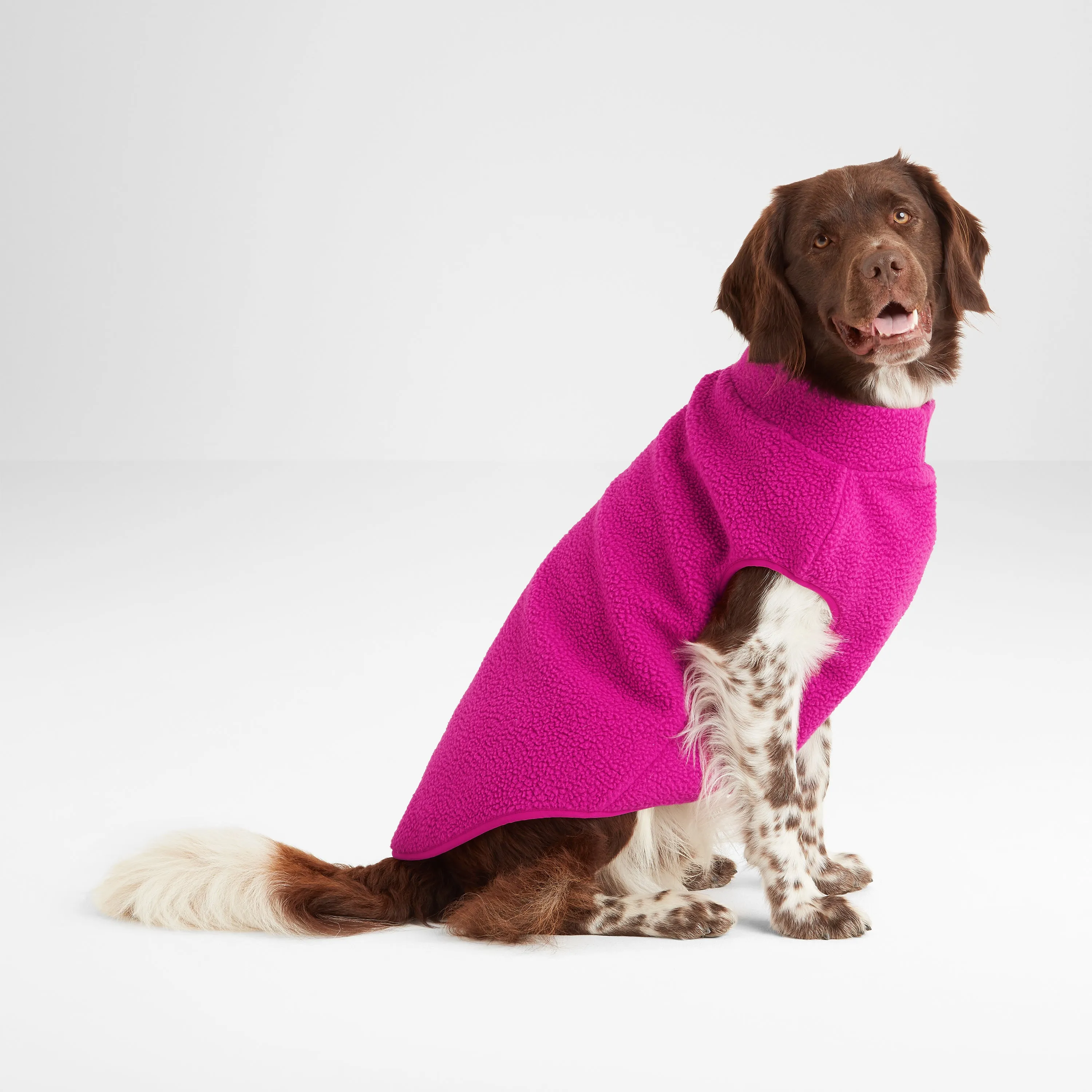 Rover Sherpa Dog Coat XL - Fuchsia Purple