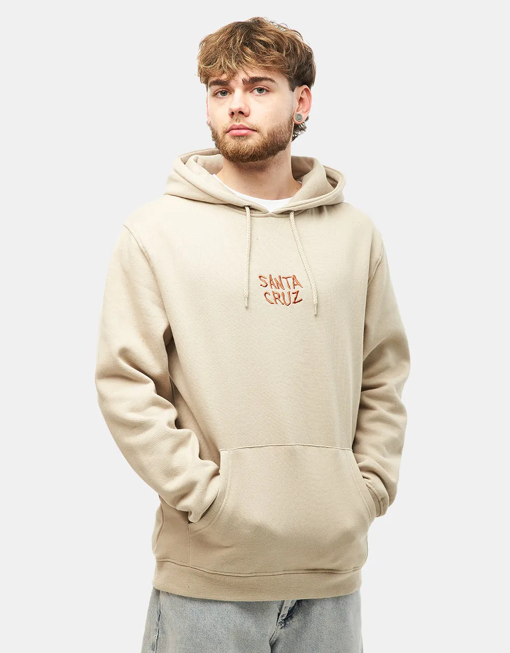 Santa Cruz Torn Hand Pullover Hoodie - Fog