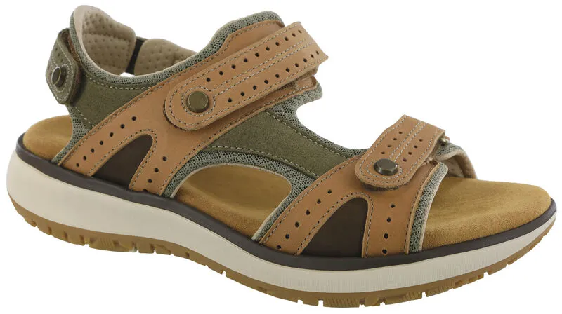 SAS Womens Embark Sandal- Live Oak Leather