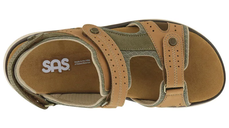 SAS Womens Embark Sandal- Live Oak Leather