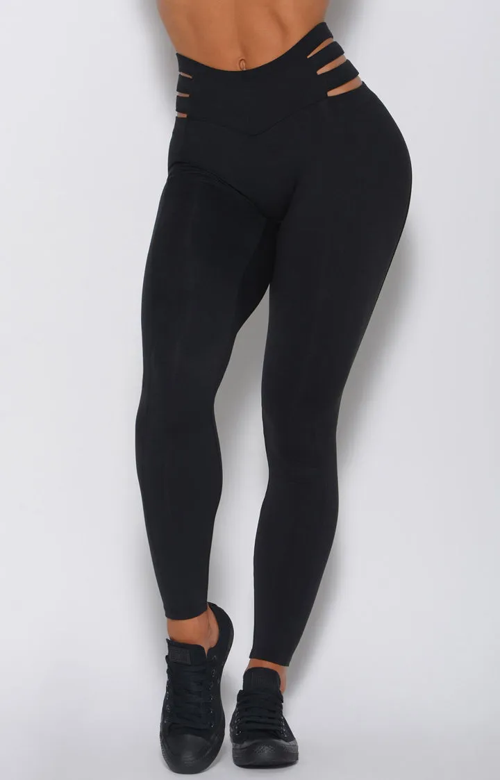 Savage Cut Leggings ( Black )