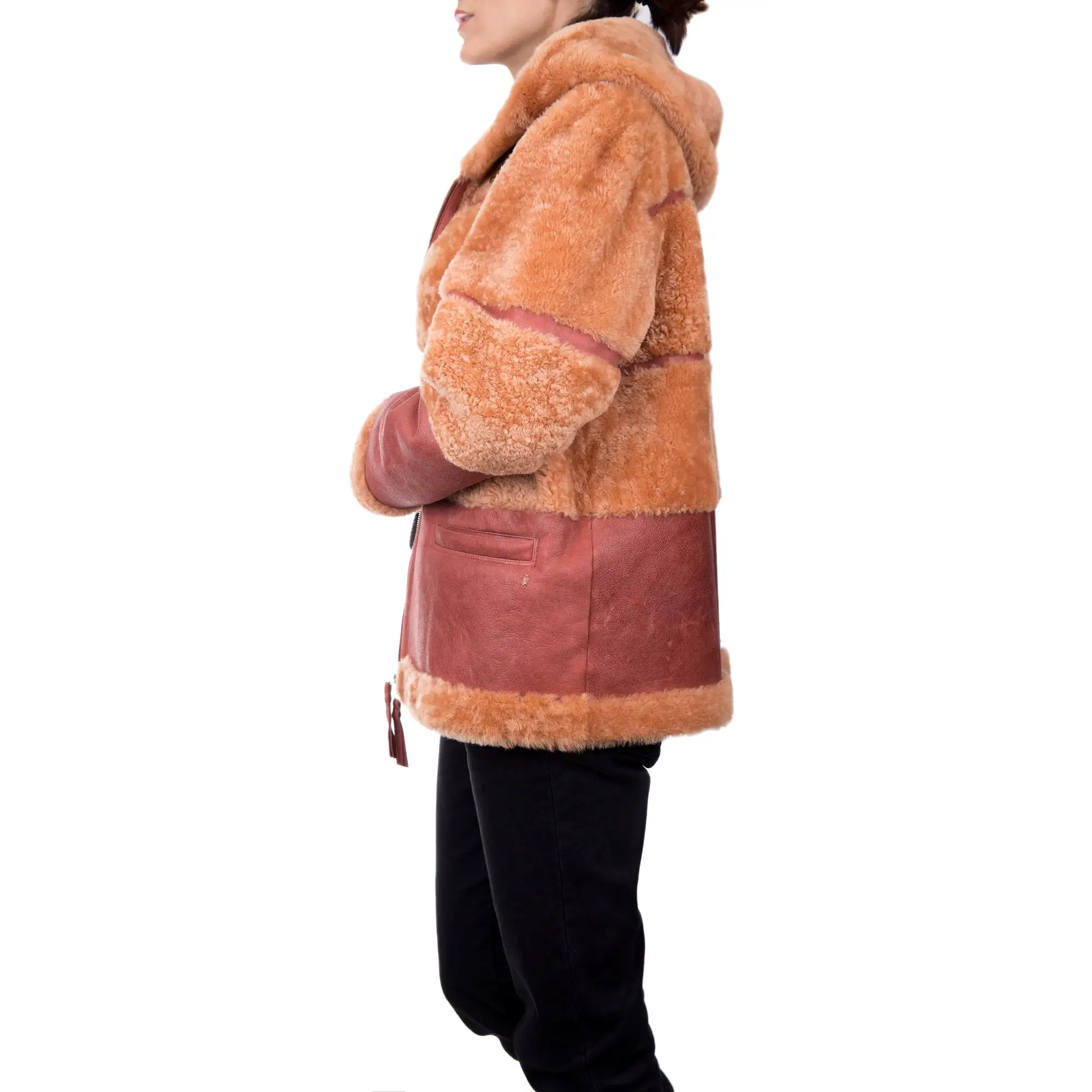 Shearling Coat Kansas Cognac