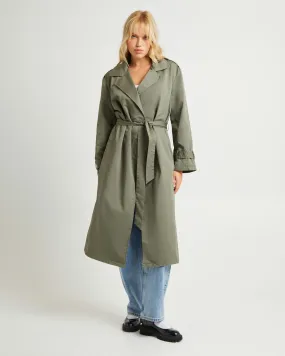 Subtitled Tamika Trench Coat - Green | SurfStitch