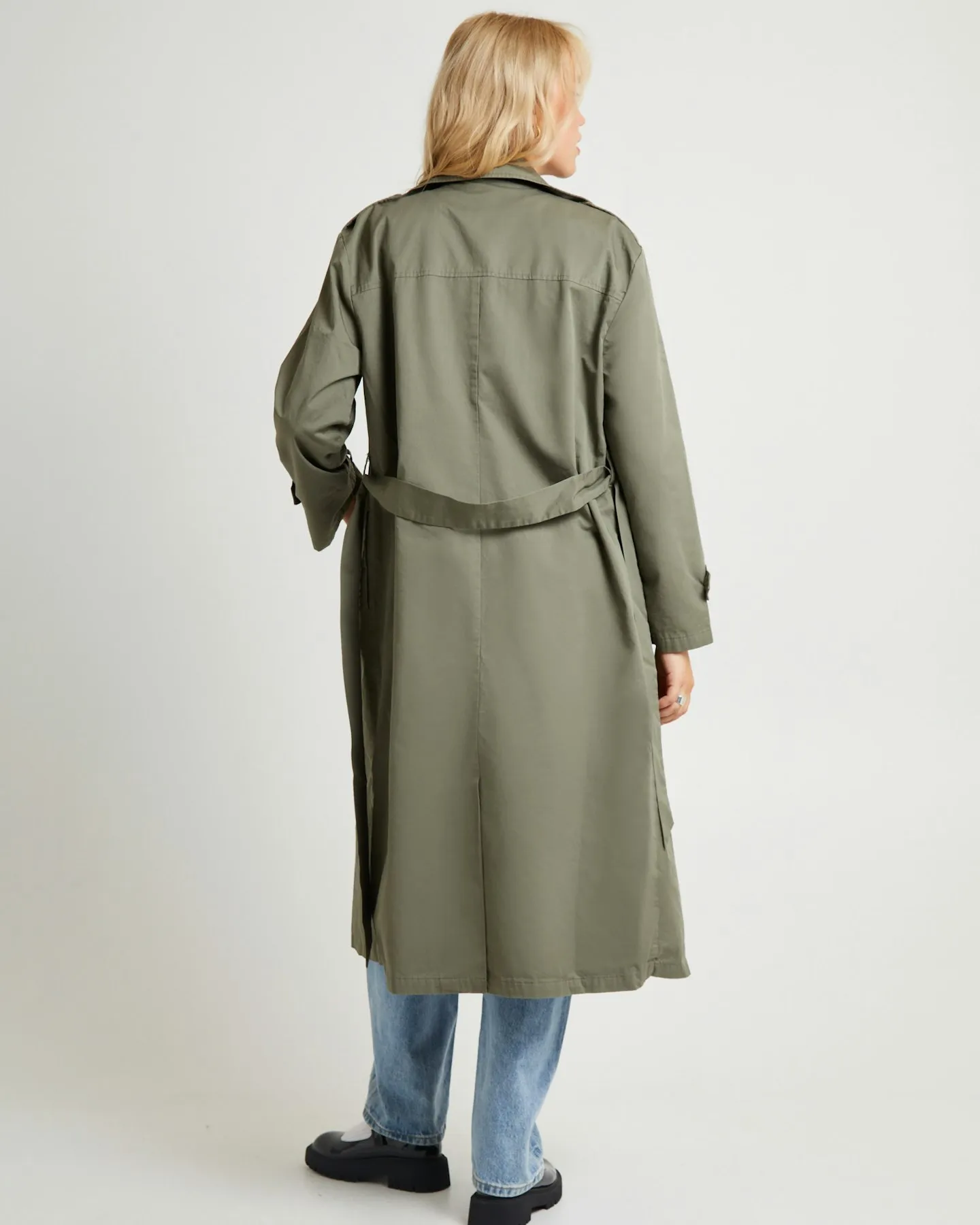 Subtitled Tamika Trench Coat - Green | SurfStitch