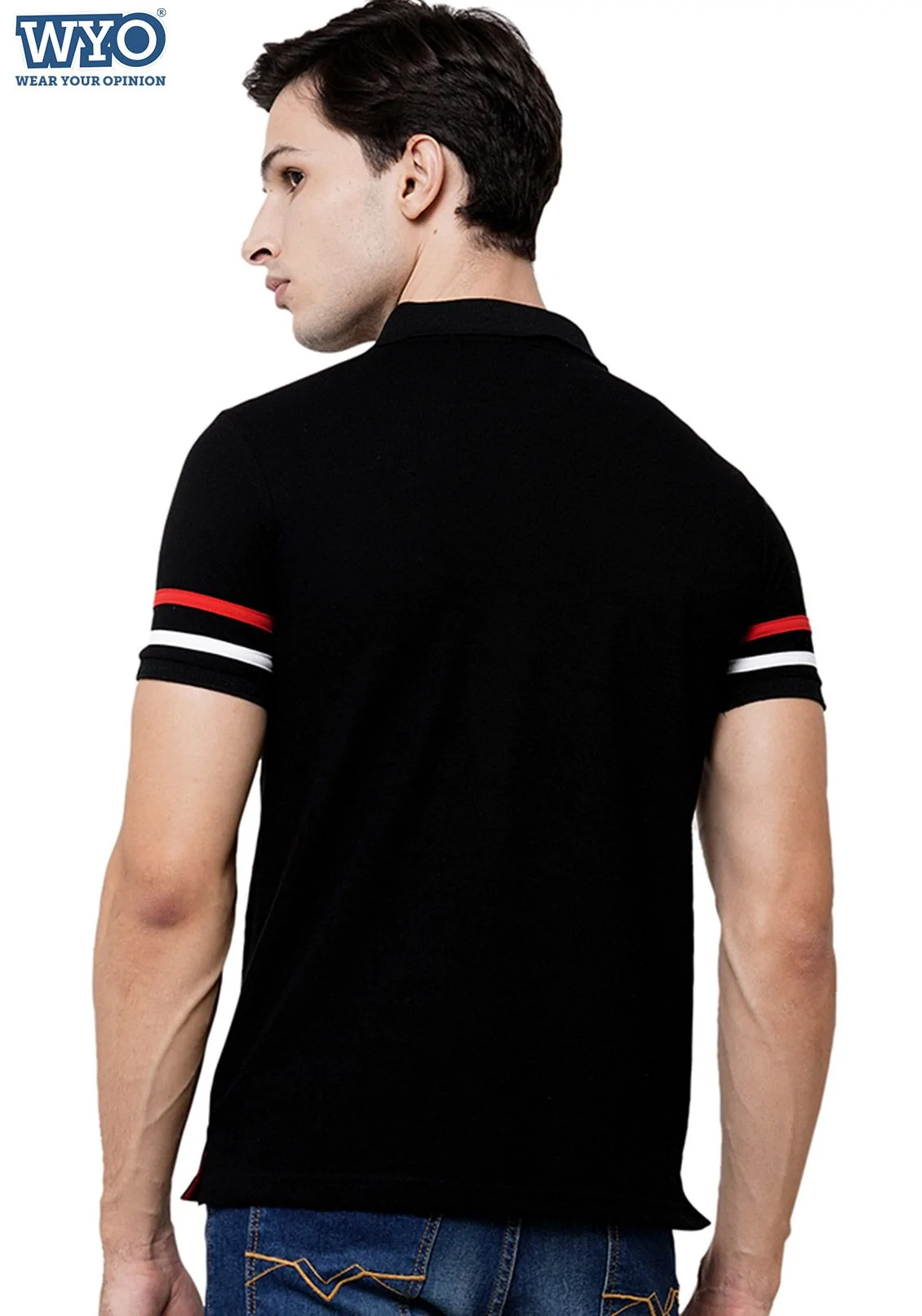 Superhero Deadpool Stripe Polo