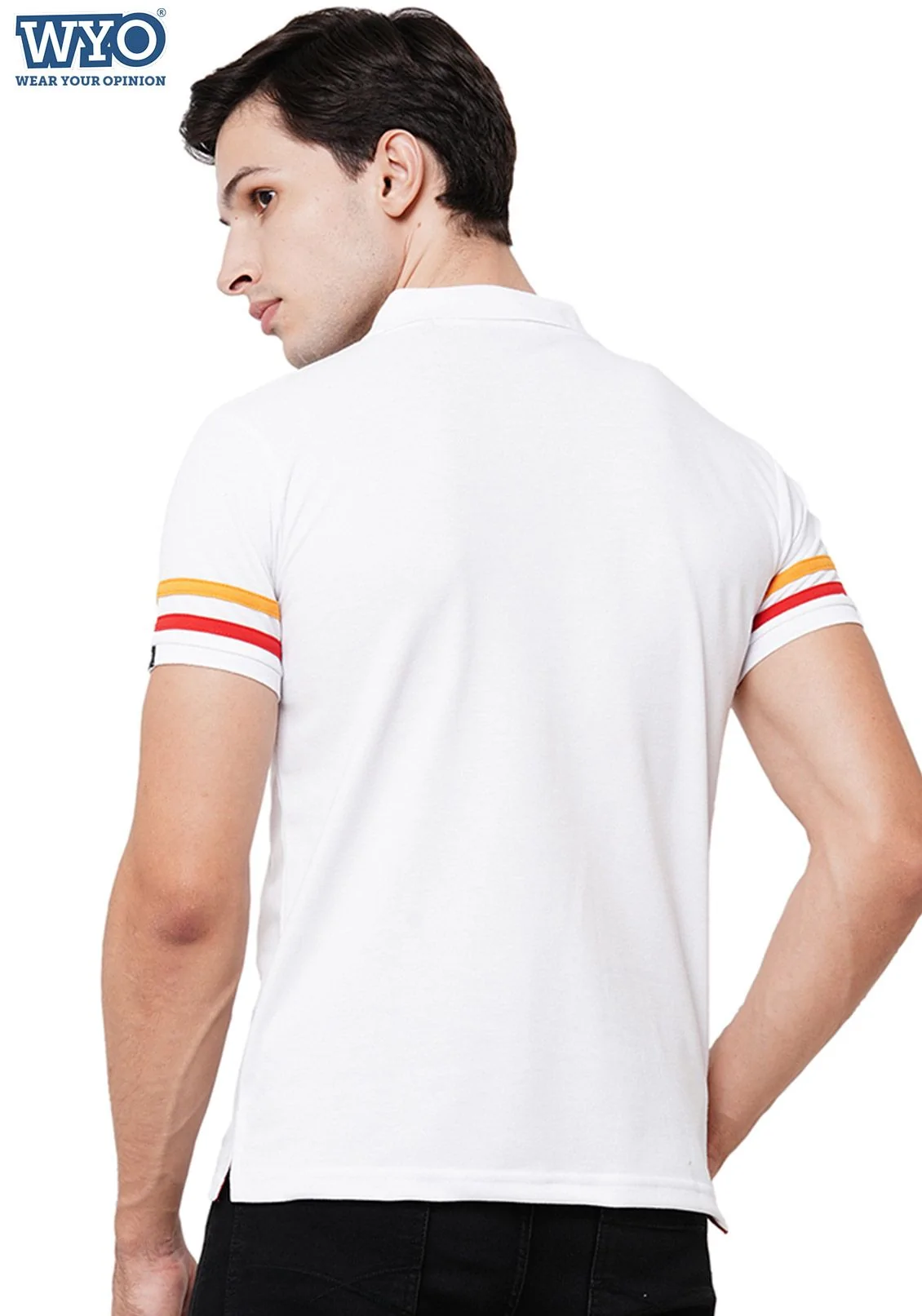 Superhero Iron Man Stripe Polo