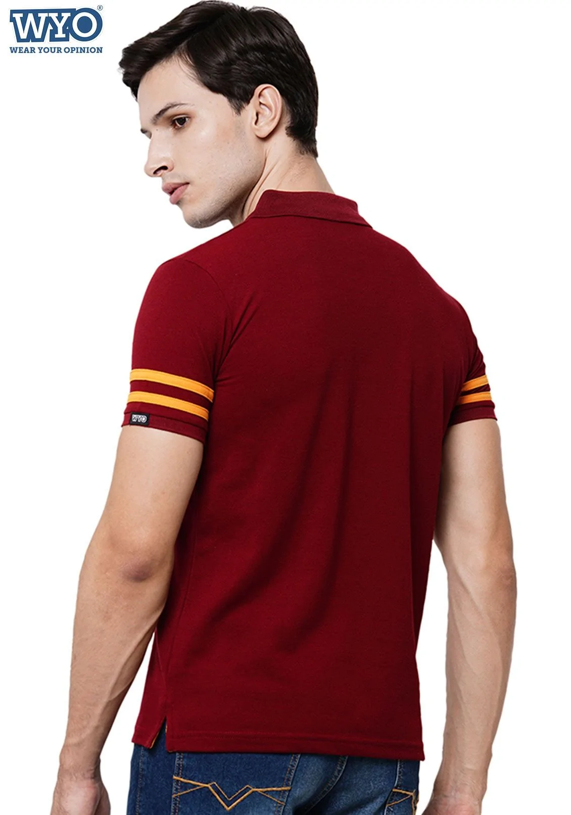 Superhero Iron Man Stripe Polo