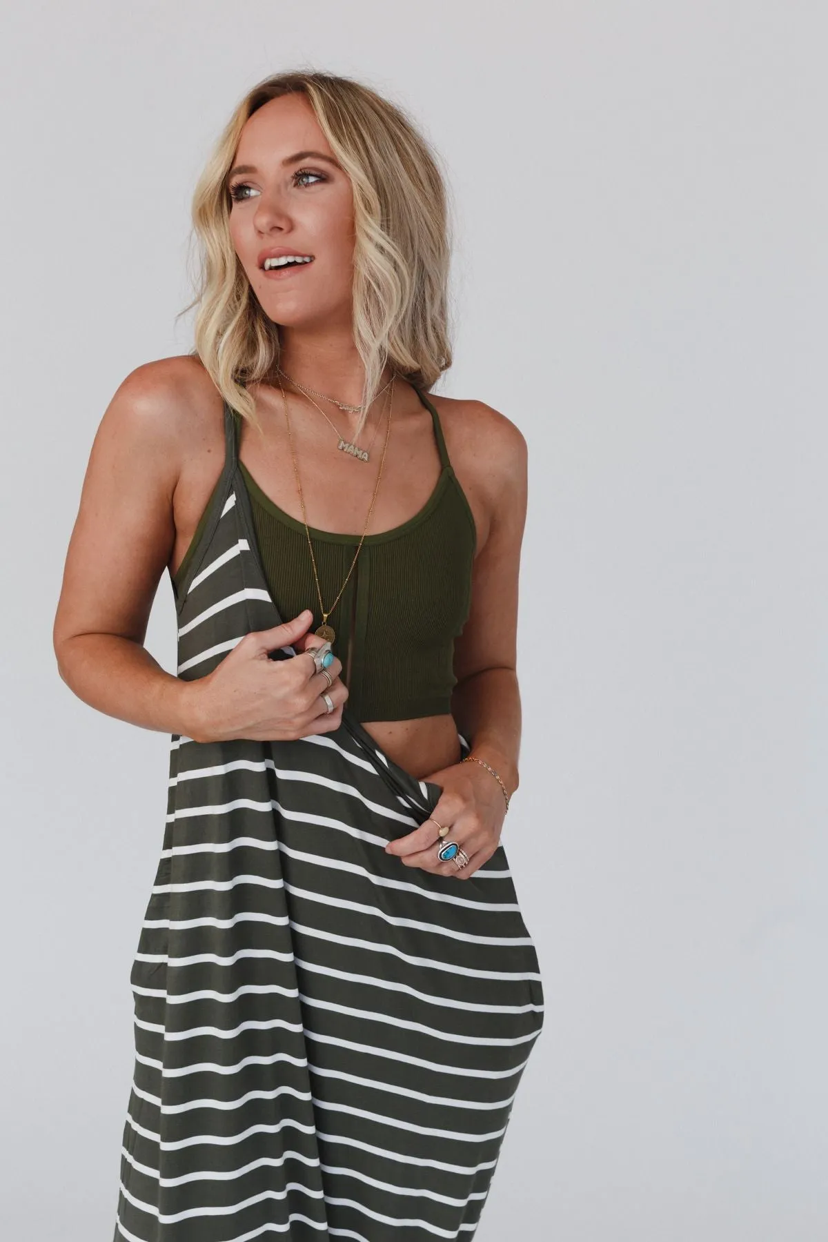 Sweet + Seamless Bralette - Olive