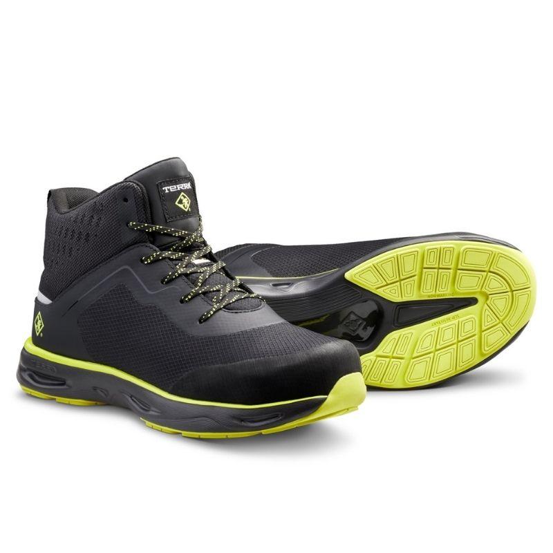 Terra Lites MID TR0A4NRTA35 Unisex Composite Toe Athletic Safety Shoe - Black/Lime