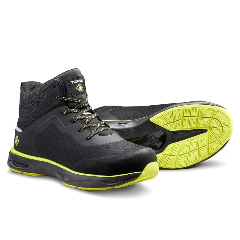 Terra Lites MID TR0A4NRTA35 Unisex Composite Toe Athletic Safety Shoe - Black/Lime