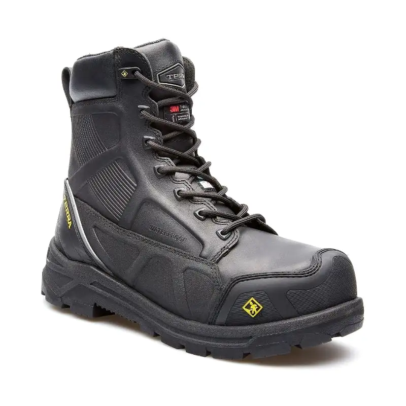 Terra VRTX Expedition Men's 8 Composite Toe Work Boot w/ Vibram Arctic Grip TR0A4NQMBLK