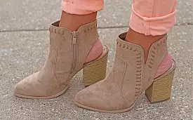 The Ashley Bootie - Taupe