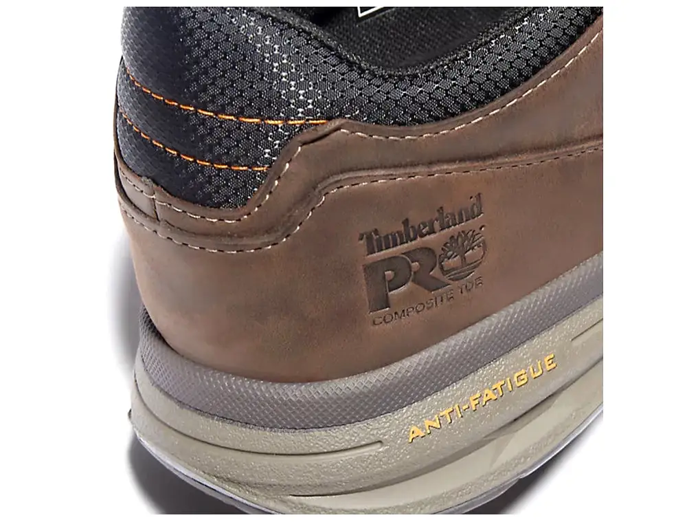 Timberland PRO Drivetrain Men's Composite Toe Slip On Work Shoe TB0A21X7214  - Brown