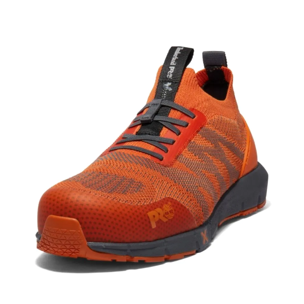 Timberland PRO Radius Knit TB0A2NF1827 Men's Athletic Composite Toe Work Shoe - ORANGE