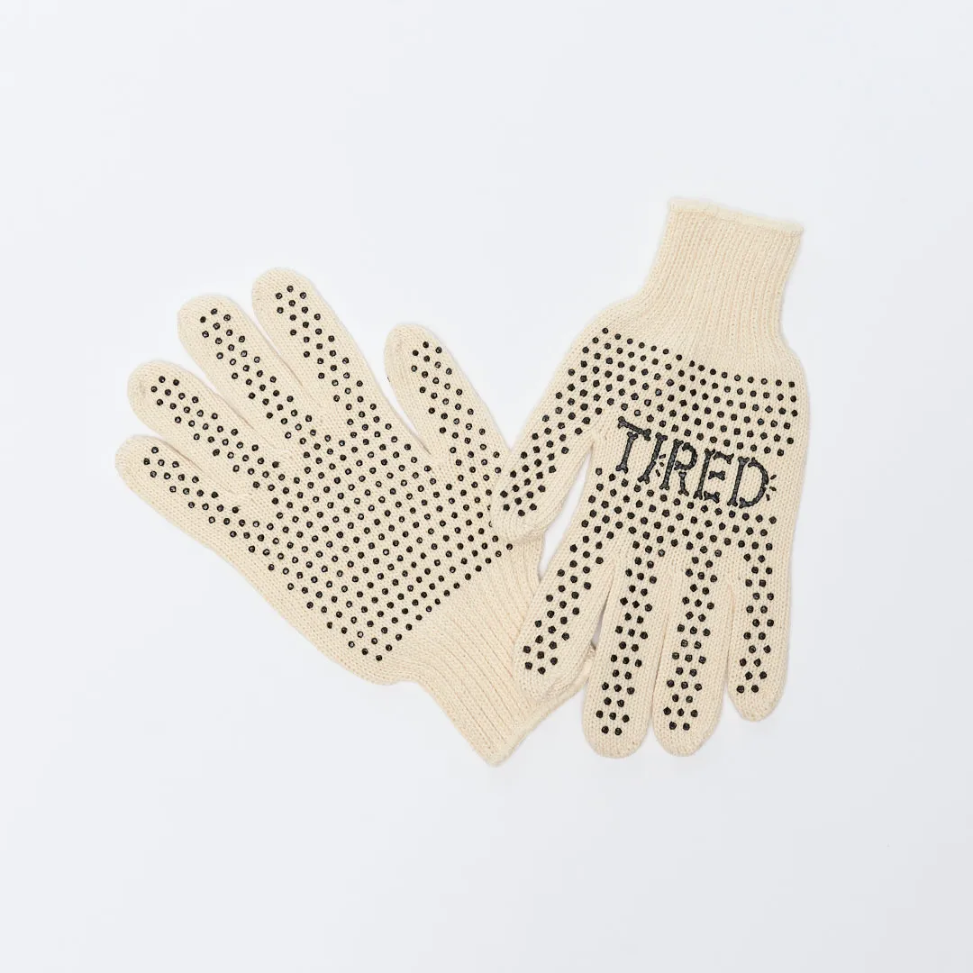 Tired Skateboards - Bones Gloves (Natural/Black)