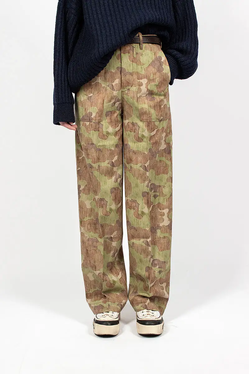 Trade Wind Herringbone Pant Camo