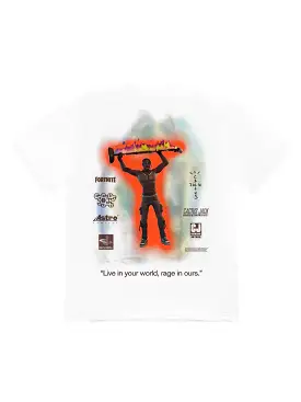 Travis Scott Cactus Jack Rage Emote Tee White